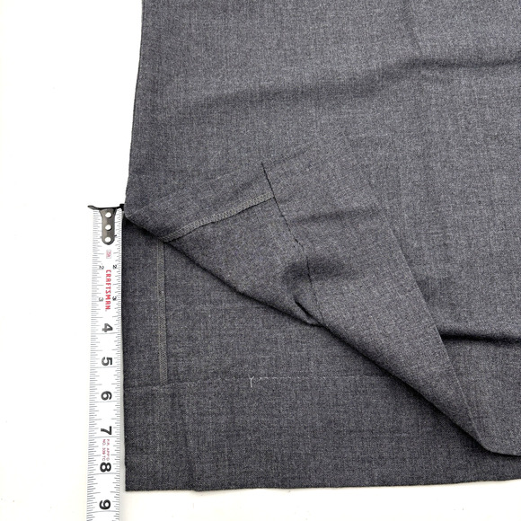 Vintage 90s Casual Corner Gray Polyester High Waisted Pencil Skirt Jr 9 25x27" - Picture 9 of 12